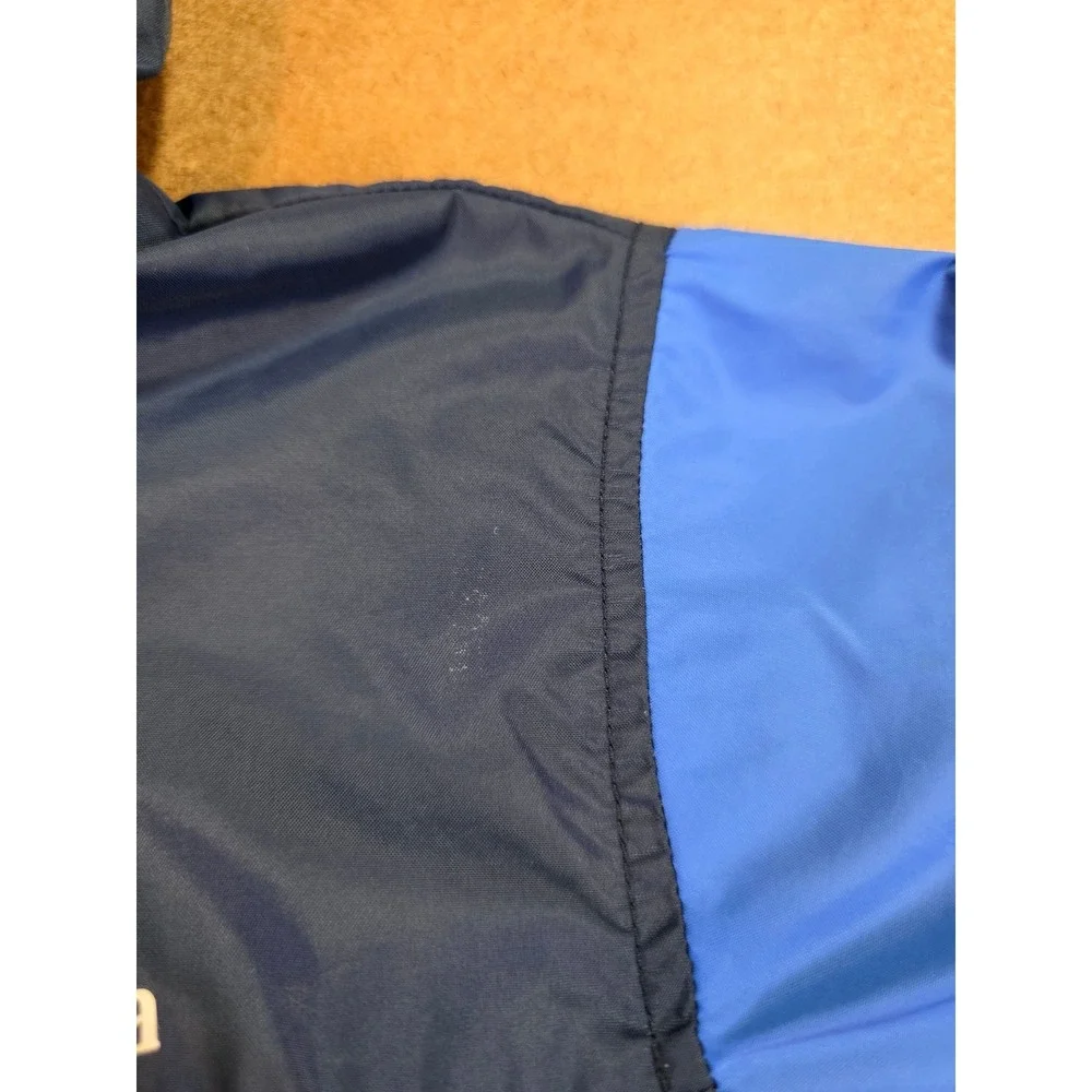 Columbia Kids Blue Colorblock Hooded Windbreaker Jacket Full Zip Size S 8